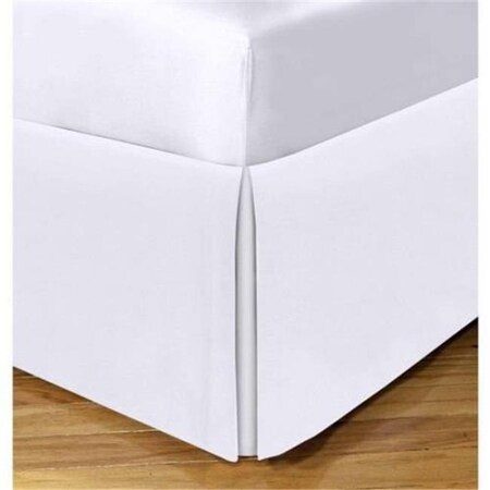 Todays Home TOH24914WHIT06 Levinsohn Basic Cotton Rich 200TC Tailored 14 In. Bed Skirt  White - Twin XL